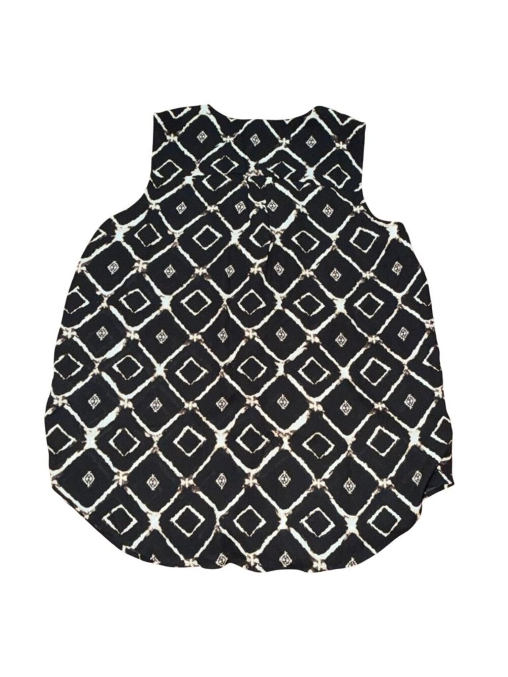 Maurices Womens Geometric Sleeveless Blouse-Black & White-L-GUC - Picture 5 of 6